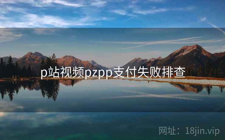 p站视频pzpp支付失败排查