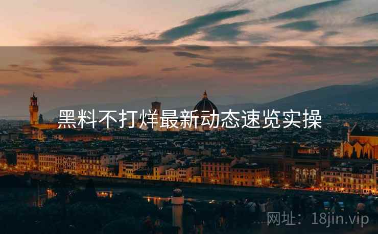 黑料不打烊最新动态速览实操