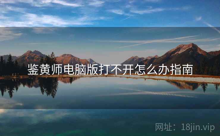 鉴黄师电脑版打不开怎么办指南