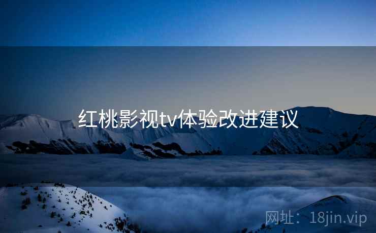 红桃影视tv体验改进建议