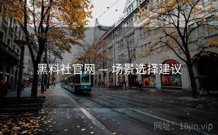 黑料社官网 — 场景选择建议
