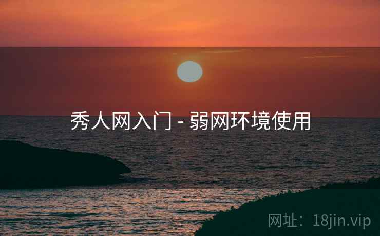 秀人网入门 - 弱网环境使用