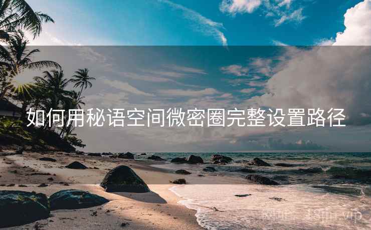 如何用秘语空间微密圈完整设置路径